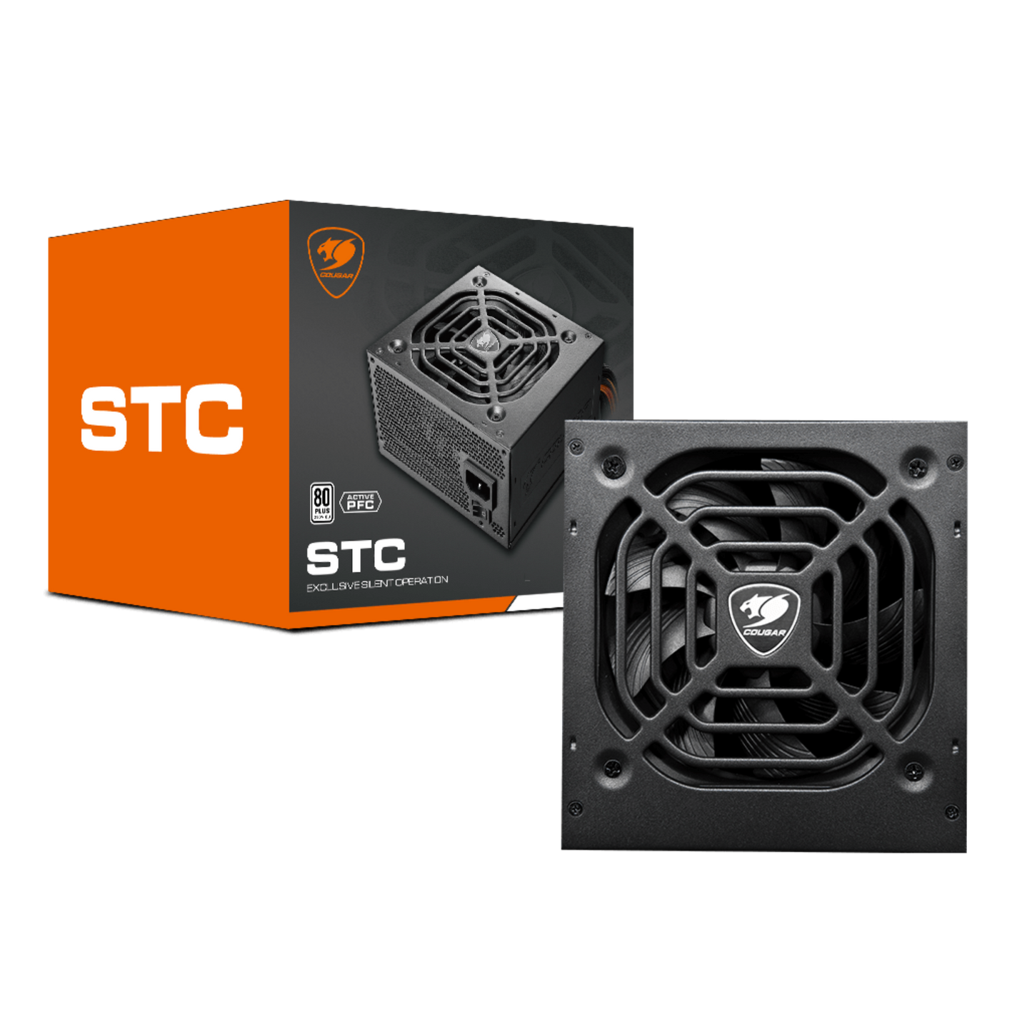 COUGAR STC500 500W, 120MM FAN, ACTIVE PFC, 80-PLUS