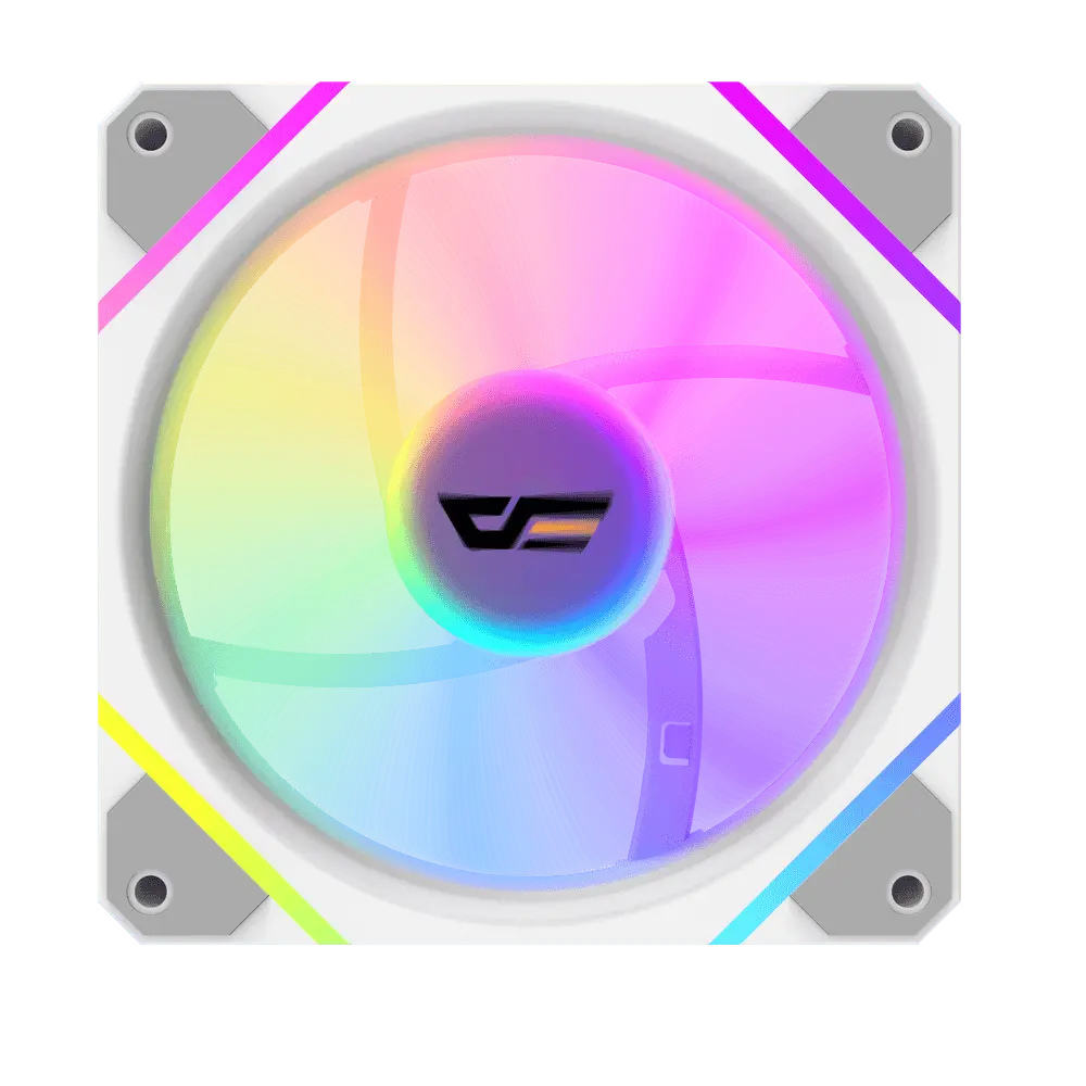 DARKFLASH DM12F ARGB COOLING FAN 1PACK (WHITE) - PC Quickbuys