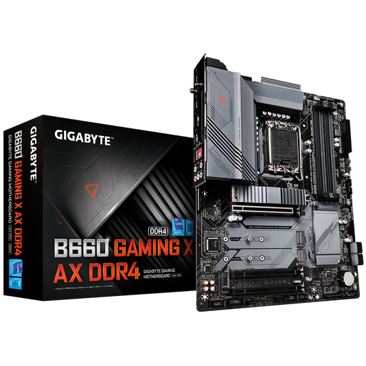 GIGABYTE B660 GAMING X AX 4DDR4 3XM.2 MOTHERBOARD (HDMI, DP) WIFI+BT