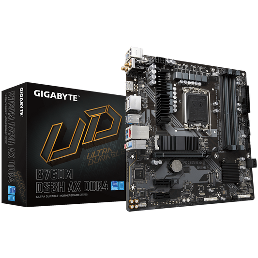 GIGABYTE B760M DS3H AX 4DDR4 2XM.2 MOTHERBOARD (HDMI, 2XDP) WIFI+BT - PC Quickbuys