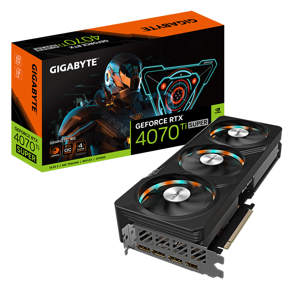 GIGABYTE RTX 4070TI SUPER 16GB 256BIT GDDR6X GAMING OC (HDMI, 3XDP)