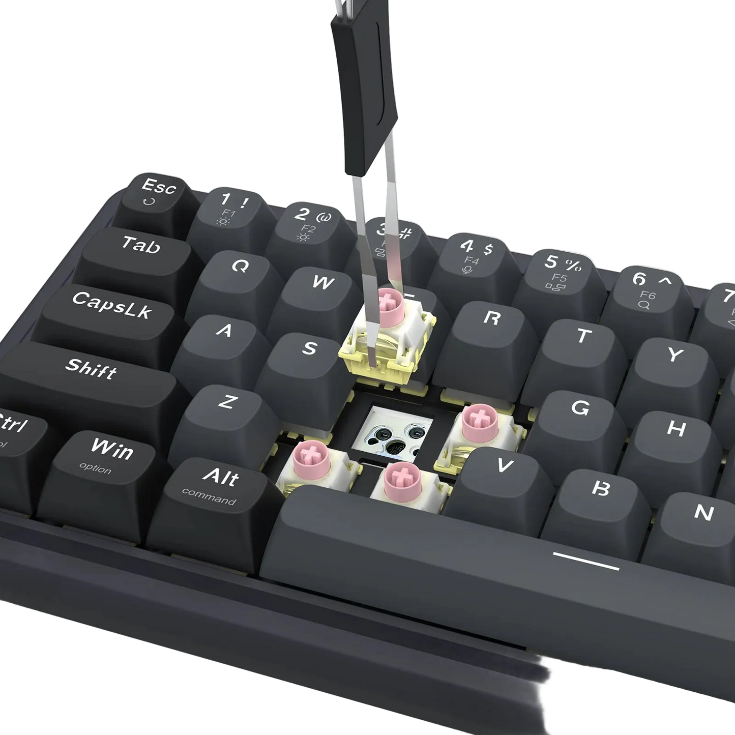 REDRAGON NOVA RGB 65-KEY MAGNETIC SWITCH KEYBOARD GRAY BLACK