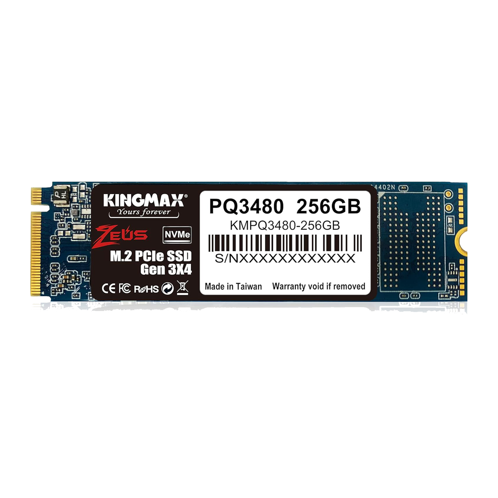 KINGMAX 256GB M.2 2280 NVME SSD KMPQ3480 256G4 PC Quickbuys