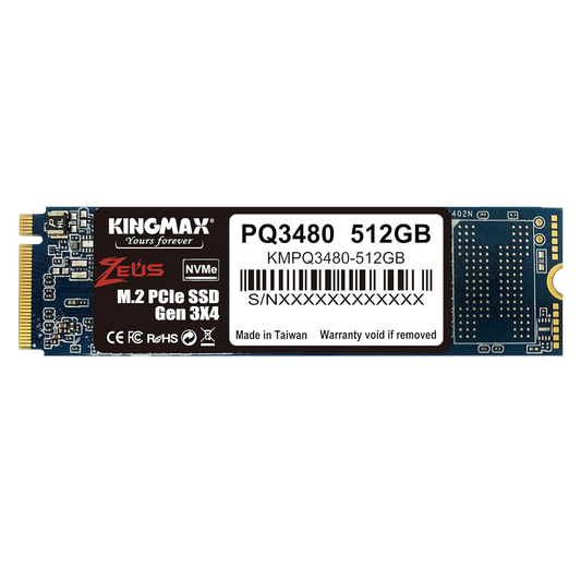 KINGMAX 512GB M.2 2280 NVME SSD (KMPQ3480-512G4) - PC Quickbuys