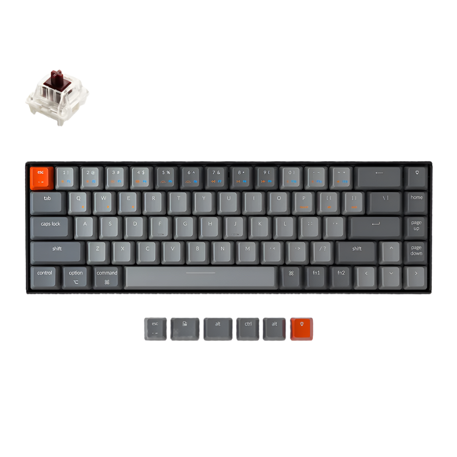 KEYCHRON K6 RGB WIRED/BLUETOOTH 65% COMPACT TKL MECHANICAL KEYBOARD