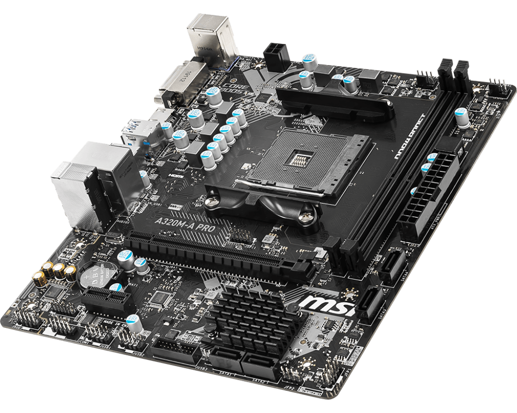 MSI A320M-A PRO 2DDR4 MOTHERBOARD (DVI, HDMI)