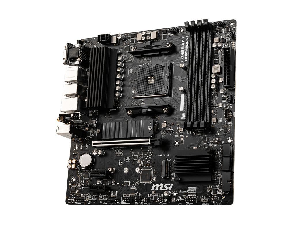 MSI B550M PRO-VDH WIFI 4DDR4 2XM.2 MOTHERBOARD (DB15, HDMI, DP) WIFI+BT