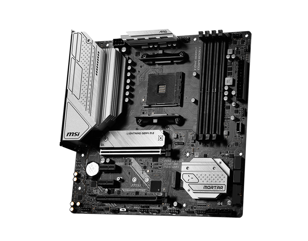 MSI MAG B550M MORTAR MAX WIFI 4DDR4 2XM.2 MOTHERBOARD (HDMI, DP) WIFI+BT