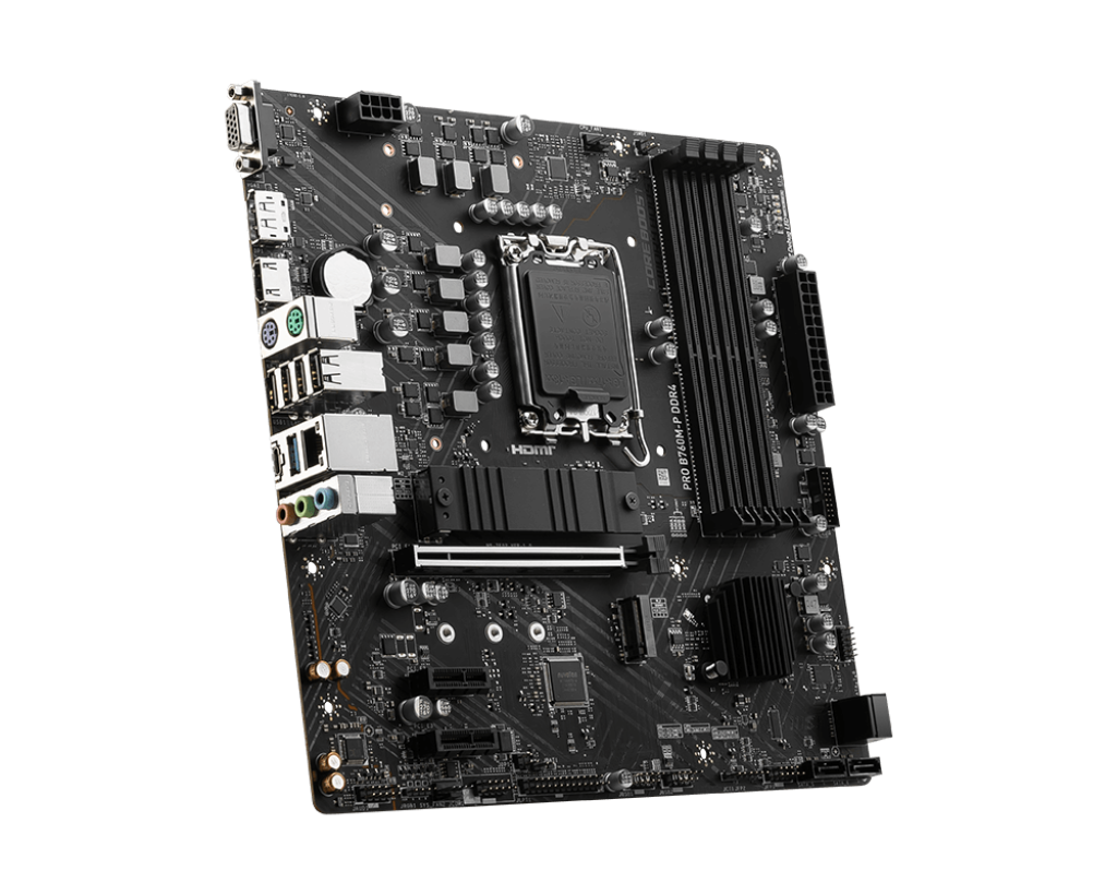 MSI PRO B760M-P 4DDR4 2XM.2 MOTHERBOARD (DB15, HDMI, DP)