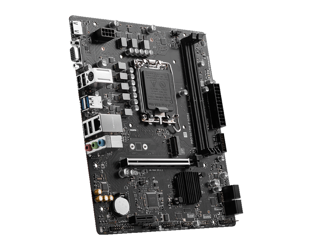 MSI PRO H610M-E 2DDR4 M.2 MOTHERBOARD (DB15, HDMI)
