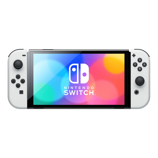 NINTENDO SWITCH OLED W/ WHITE JOYCON