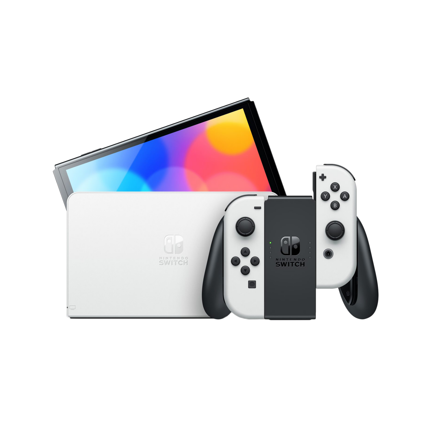 NINTENDO SWITCH OLED W/ WHITE JOYCON
