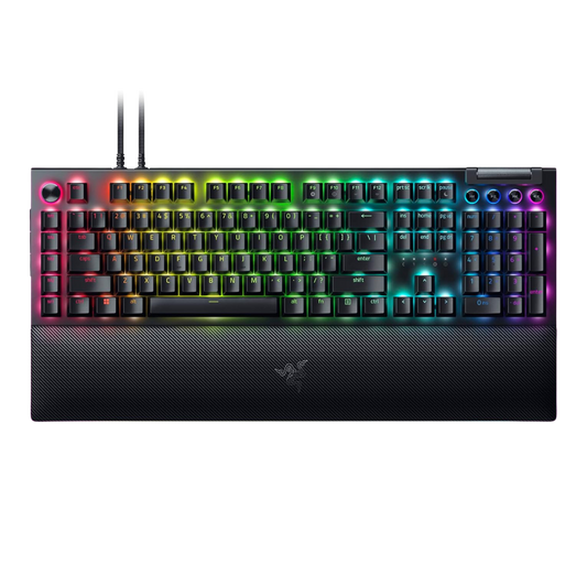 RAZER BLACKWIDOW V4 PRO MECHANICAL GAMING KEYBOARD (GREEN SWITCH) - PC Quickbuys