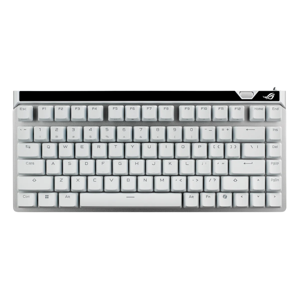 ASUS ROG FALCHION ACE 75HE 75-KEY COMPACT ANALOG GAMING KEYBOARD (ROG HFX V2 SWITCH) (WHITE)