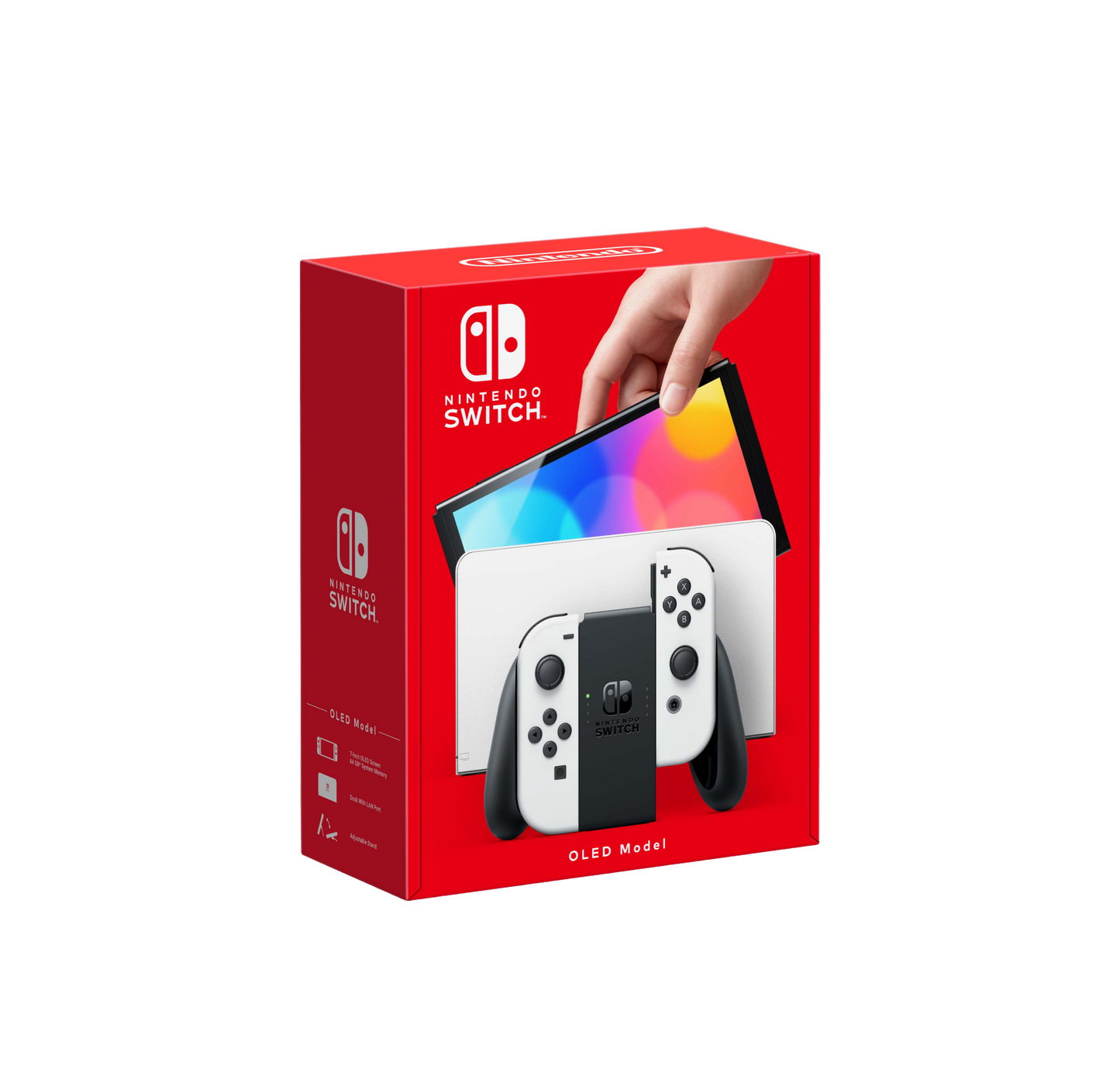 NINTENDO SWITCH OLED W/ WHITE JOYCON