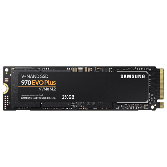 SAMSUNG 250GB M.2 PCIE NVME SSD 970 EVO PLUS (MZV7S250BW) - PC Quickbuys