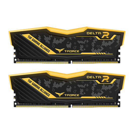 TEAM T-FORCE DELTA TUF RGB 64GB (2X32GB) DDR4-3600 (BLACK) - PC Quickbuys