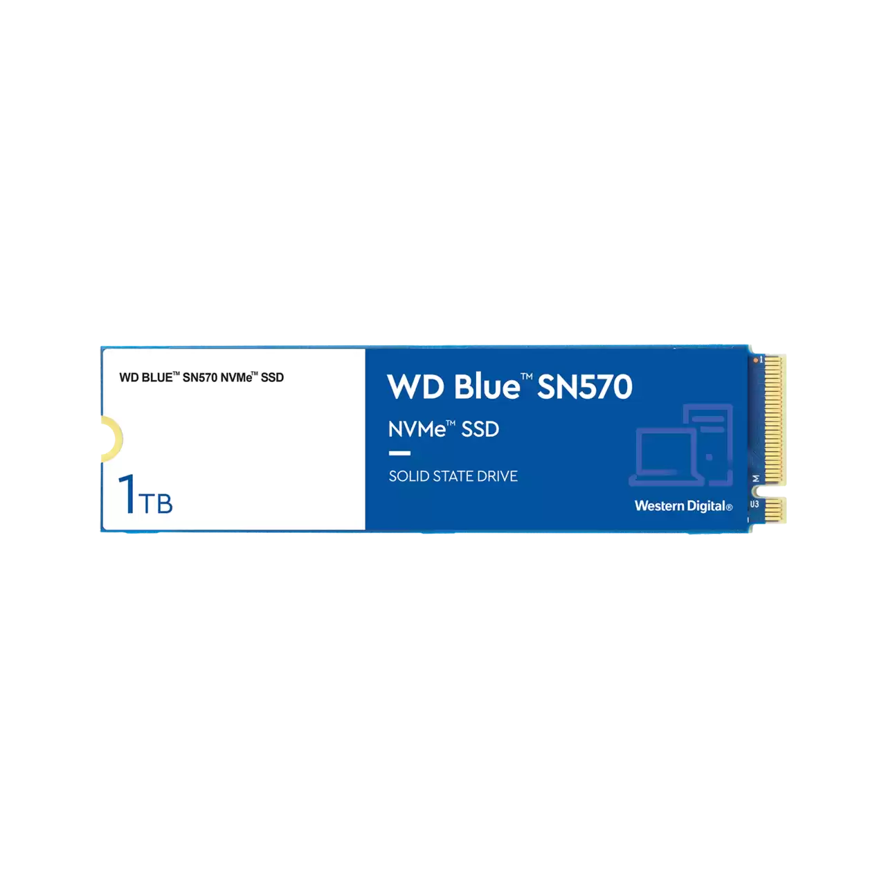 WESTERN DIGITAL 1TB BLUE SN570 NVME SSD (WDS100T3B0C) M.2 PCIE 2280 - PC Quickbuys