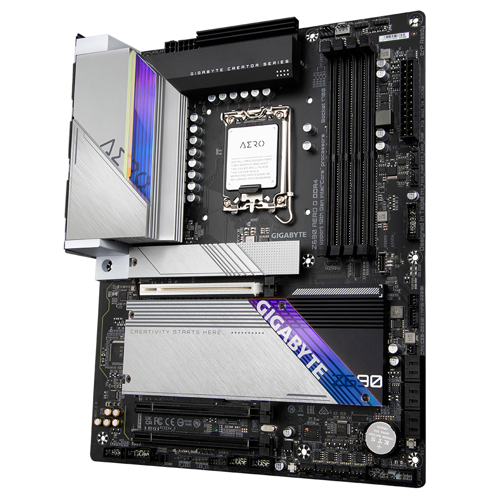 GIGABYTE Z690 AERO G 4DDR5 4XM.2 MOTHERBOARD (HDMI, DP) WIFI+BT