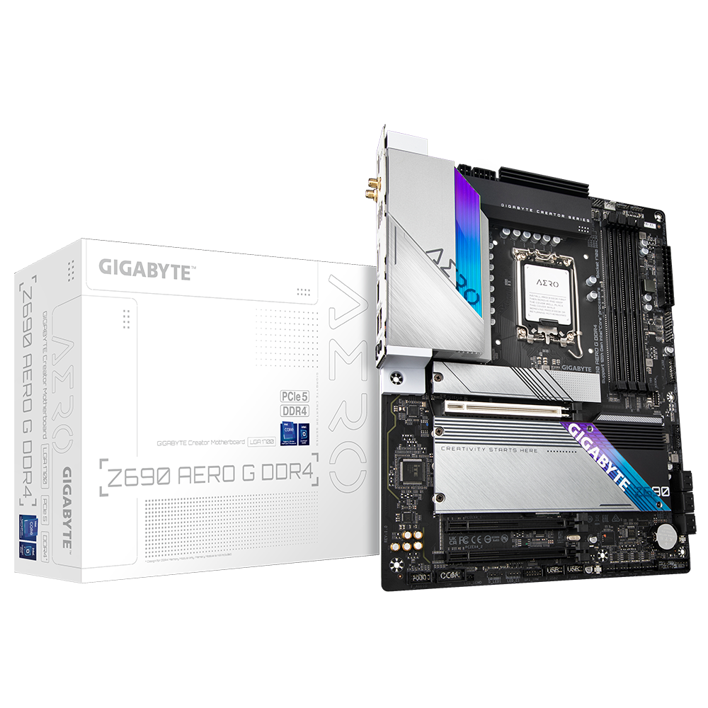 GIGABYTE Z690 AERO G 4DDR5 4XM.2 MOTHERBOARD (HDMI, DP) WIFI+BT