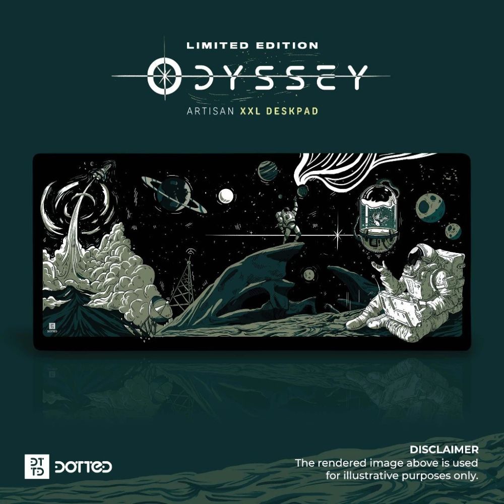 DOTTED ODYSSEY 900X400MM DESK MAT (4MM)