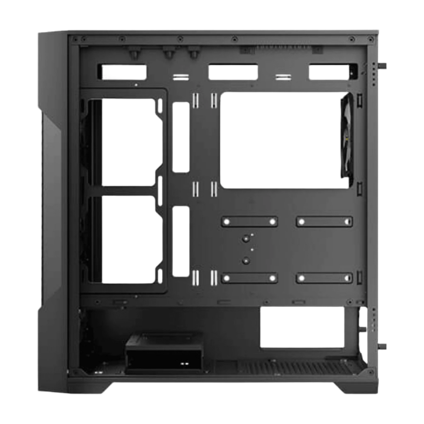 ANTEC AX90 MID TOWER CASE W/ TEMPERED GLASS SIDE PANEL, 4 RGB FANS (BLACK)