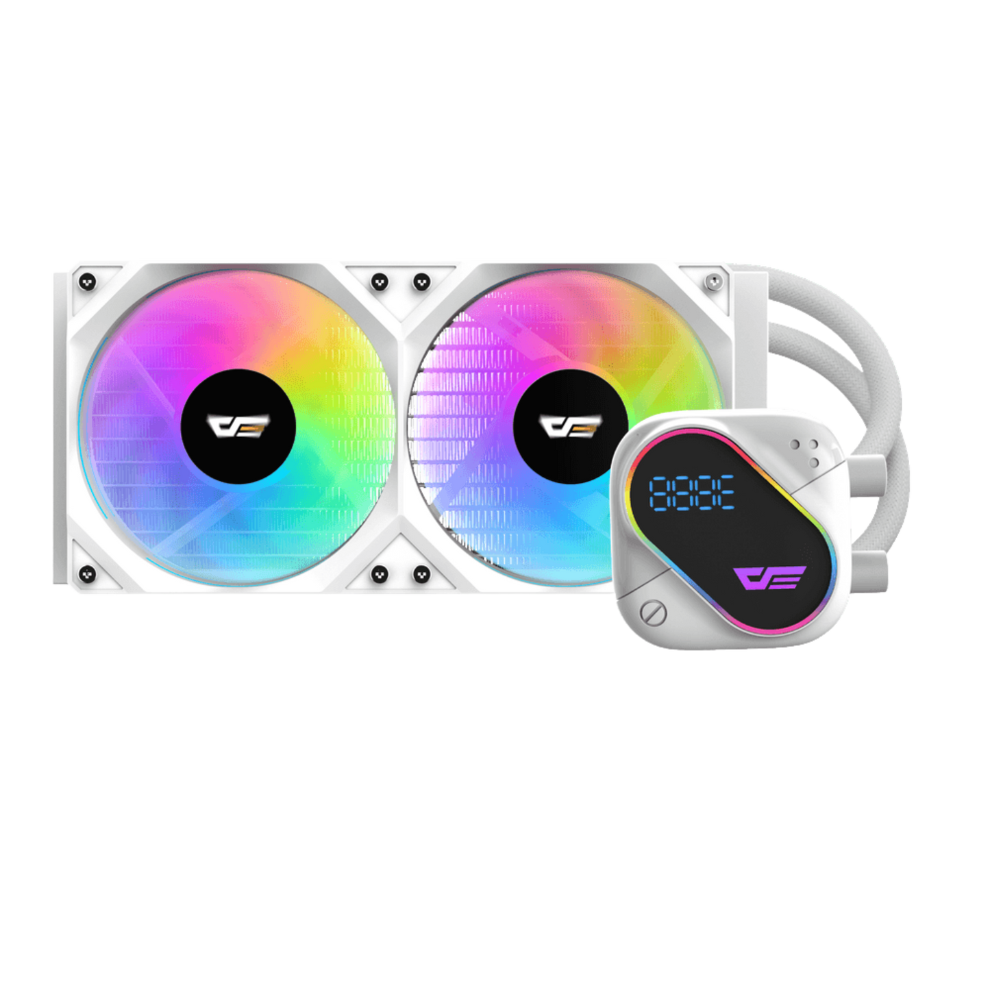 DARKFLASH EXPLORE DO240 ARGB AIO 240MM LIQUID CPU COOLER W/ DIGITAL DISPLAY
