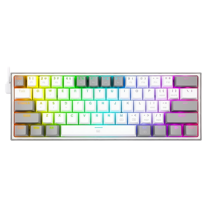 REDRAGON FIZZ RGB WIRED 60% MECHANICAL GAMING KEYBOARD (RED SWITCH/SWAPPBL)