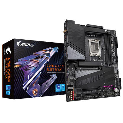 GIGABYTE Z790 AORUS ELITE X AX 4DDR5 4XM.2 MOTHERBOARD (HDMI, DP) WIFI+BT