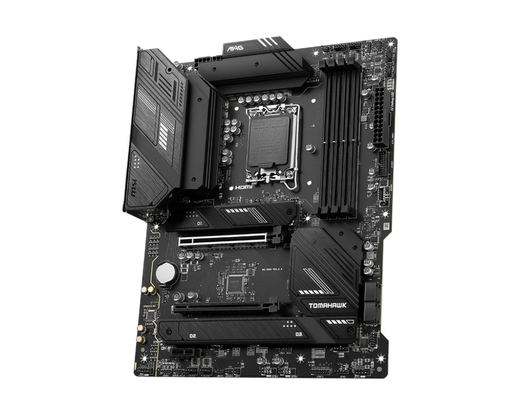 MSI MAG B760 TOMAHAWK WIFI 4DDR5 3XM.2 MOTHERBOARD (HDMI, DP) WIFI+BT