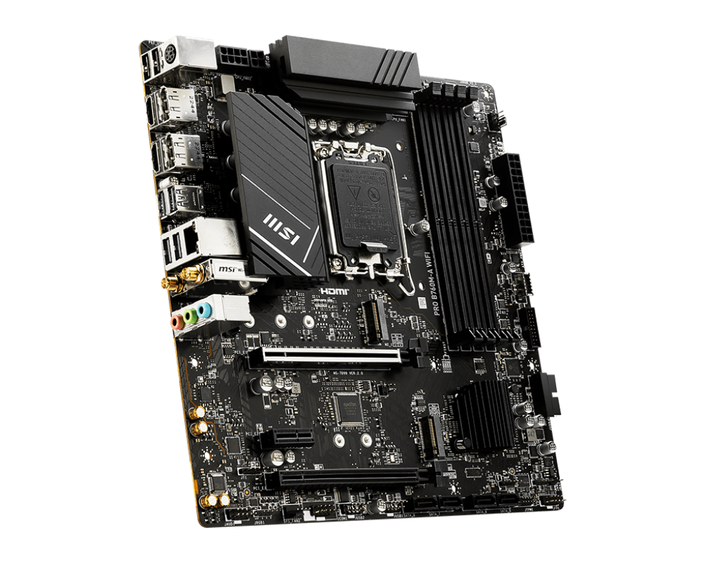 MSI PRO B760M-A WIFI 4DDR4 2XM.2 MOTHERBOARD (2XHDMI, 2XDP) WIFI+BT
