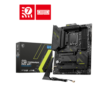 MSI MAG Z790 TOMAHAWK MAX WIFI 4DDR5 4XM.2 MOTHERBOARD (HDMI, DP) WIFI+BT