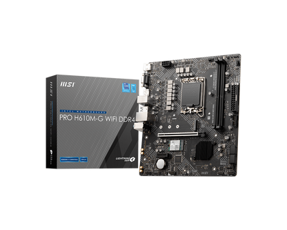 MSI PRO H610M-G WIFI 2DDR4 M.2 MOTHERBOARD (DB15, HDMI, DP) WIFI+BT
