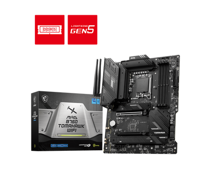 MSI MAG B760 TOMAHAWK WIFI 4DDR5 3XM.2 MOTHERBOARD (HDMI, DP) WIFI+BT