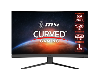 MSI G32C4X 31.5" FHD LED CURVED GAMING MONITOR 250HZ WLMNT(DP, 2XHDMI)