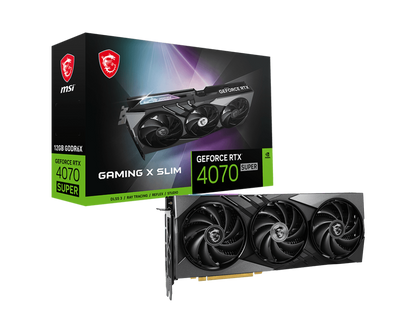 MSI RTX 4070 SUPER 12G 192BIT GDDR6X GAMING X SLIM (HDMI, 3XDP)