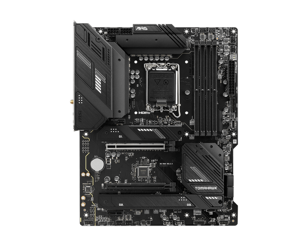 MSI MAG B760 TOMAHAWK WIFI 4DDR5 3XM.2 MOTHERBOARD (HDMI, DP) WIFI+BT