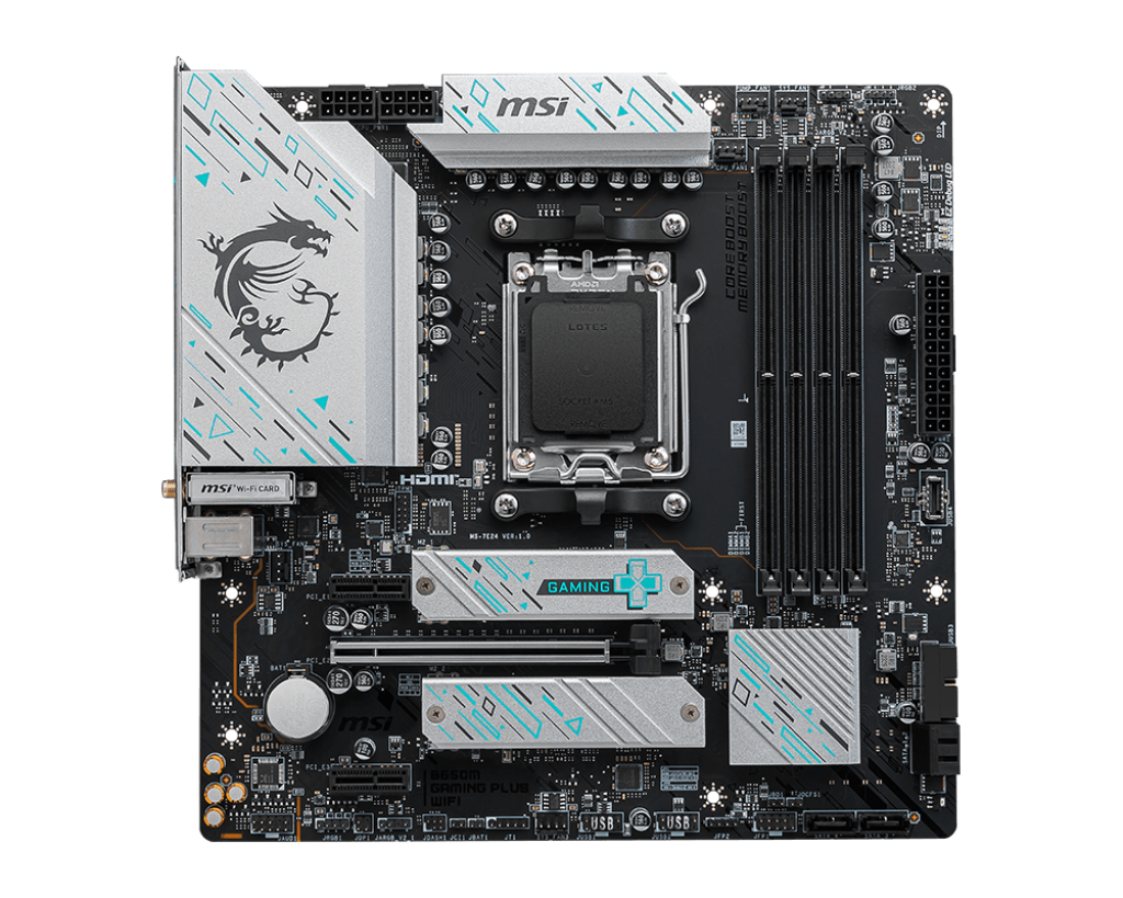 MSI B650M GAMING PLUS WIFI 4DDR5 2XM.2 MOTHERBOARD (HDMI, DP) WIFI+BT
