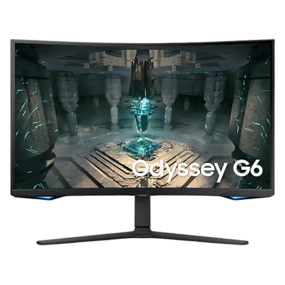 SAMSUNG ODYSSEY G6 LS32BG652EEXXP 32" QHD CURVE GAMING MONITOR 240HZ 1MS W/ SPKR WLMNT HAS (2XHDMI, DP)