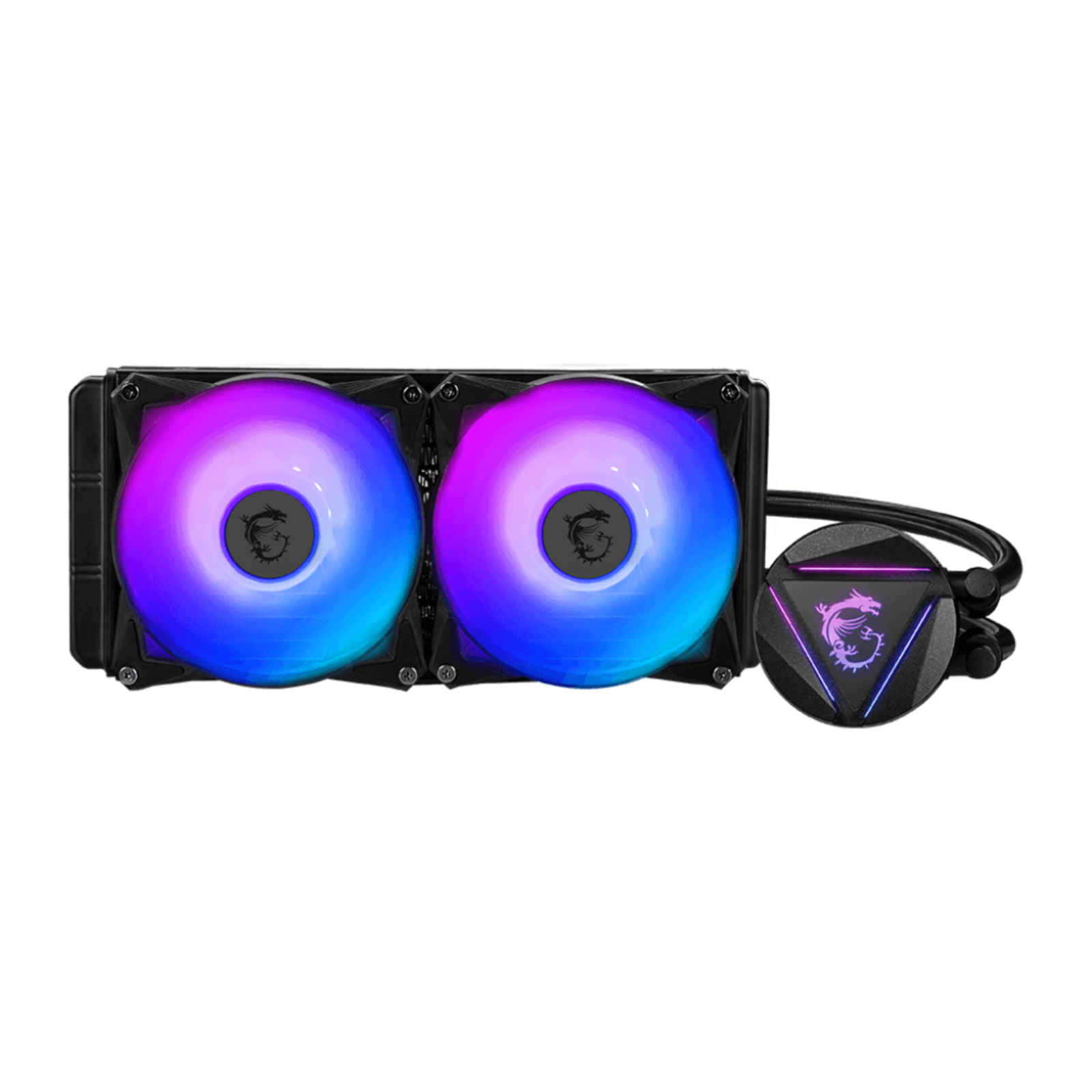 MSI MAG CORELIQUID 280R 2X140MM FAN/140X140X25MM ARGB LIQUID CPU COOLER - PC Quickbuys
