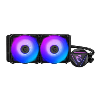 MSI MAG CORELIQUID 280R 2X140MM FAN/140X140X25MM ARGB LIQUID CPU COOLER - PC Quickbuys
