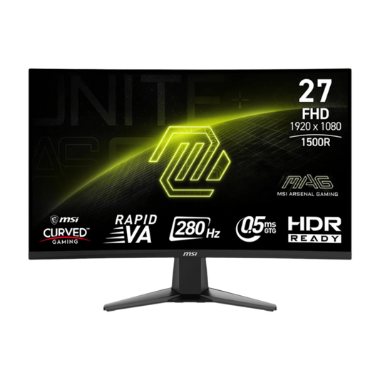 MSI MAG276CXF 27" FHD VA 1500R CURVED GAMING MONITOR 280HZ 0.5MS WLMNT (2XHDMI, DP)