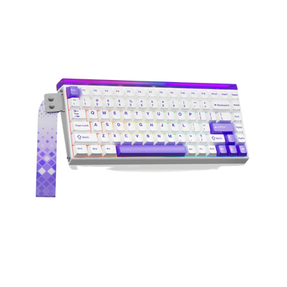 AULA HERO 84 HE MAGNETIC SWITCH KEYBOARD (BLACK KING SWITCH) WHITE CONTOUR