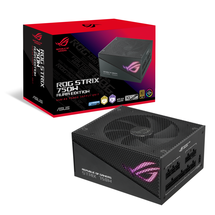 ASUS ROG STRIX 750W 80PLUS GOLD (MODULAR CABLING) AURA EDITION