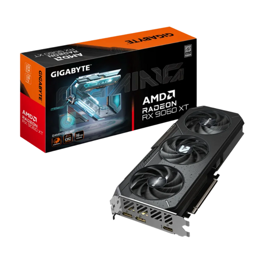 GIGABYTE RX 9060XT 16GB 128BIT GDDR6 GAMING OC 3XFANS (HDMI, 2XDP)