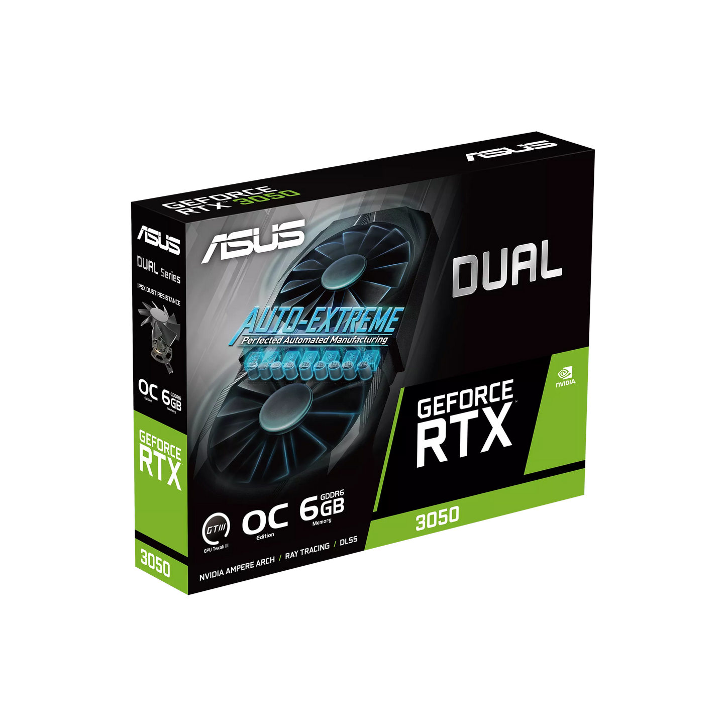ASUS RTX 3050 6GB 96BIT GDDR6 DUAL-O6G (DVI, HDMI, DP)