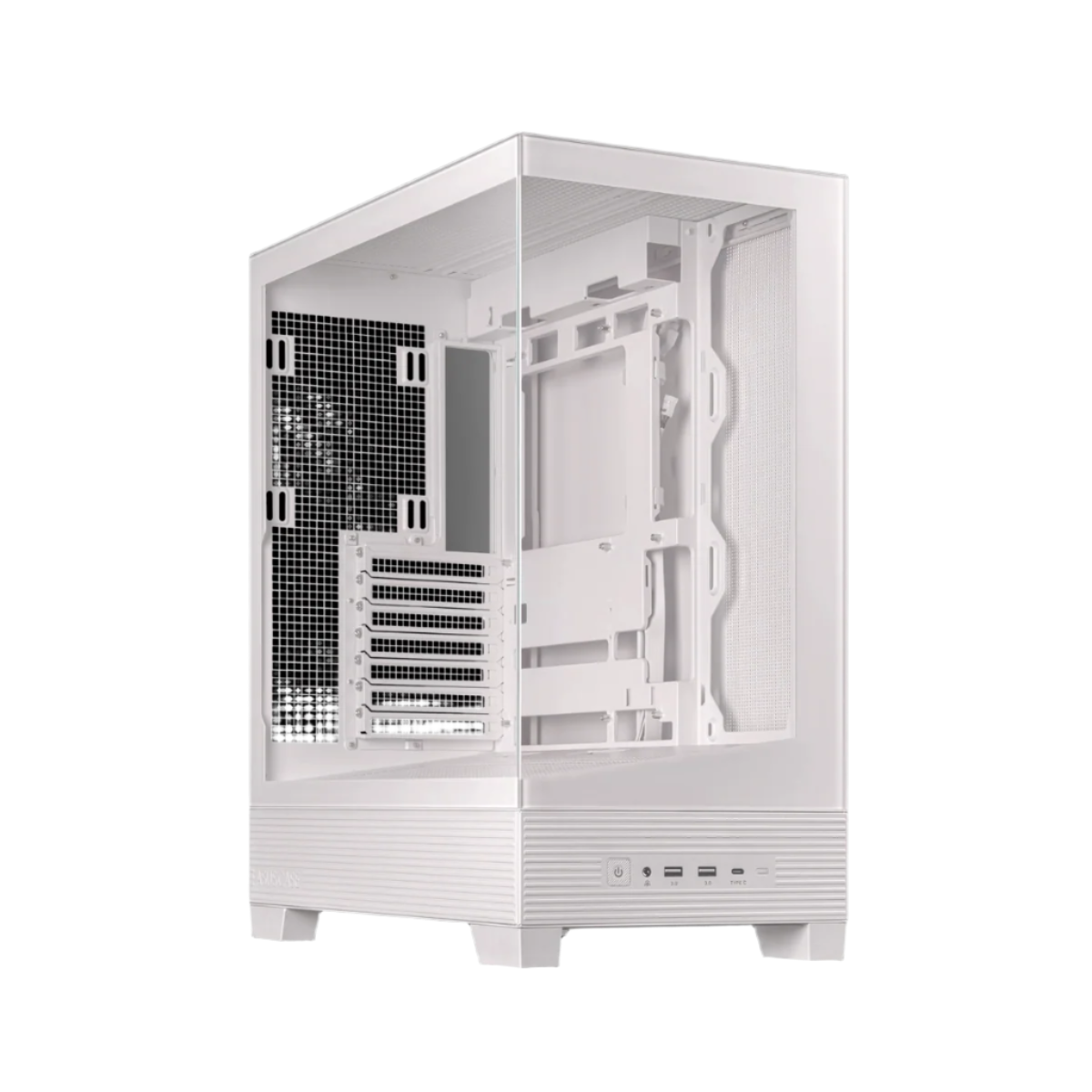 ASUS A31 TEMPERED GLASS MID TOWER ATX CASE (WHITE)