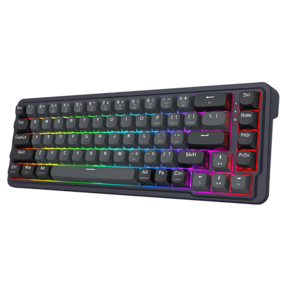 REDRAGON NOVA RGB 65-KEY MAGNETIC SWITCH KEYBOARD GRAY BLACK