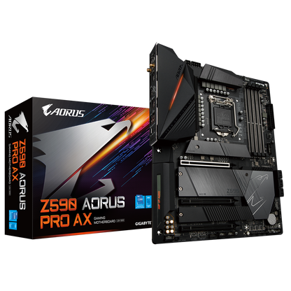 GIGABYTE Z590 AORUS PRO AX 4DDR4 4XM.2 MOTHERBOARD (DP) WIFI AX+BT