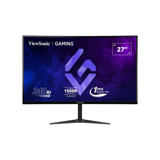 VIEWSONIC VX2719-PC-MHD 27" LED FHD CURVED GAMING MONITOR 240HZ W/ SPKR WLMNT (2XHDMI, DP)